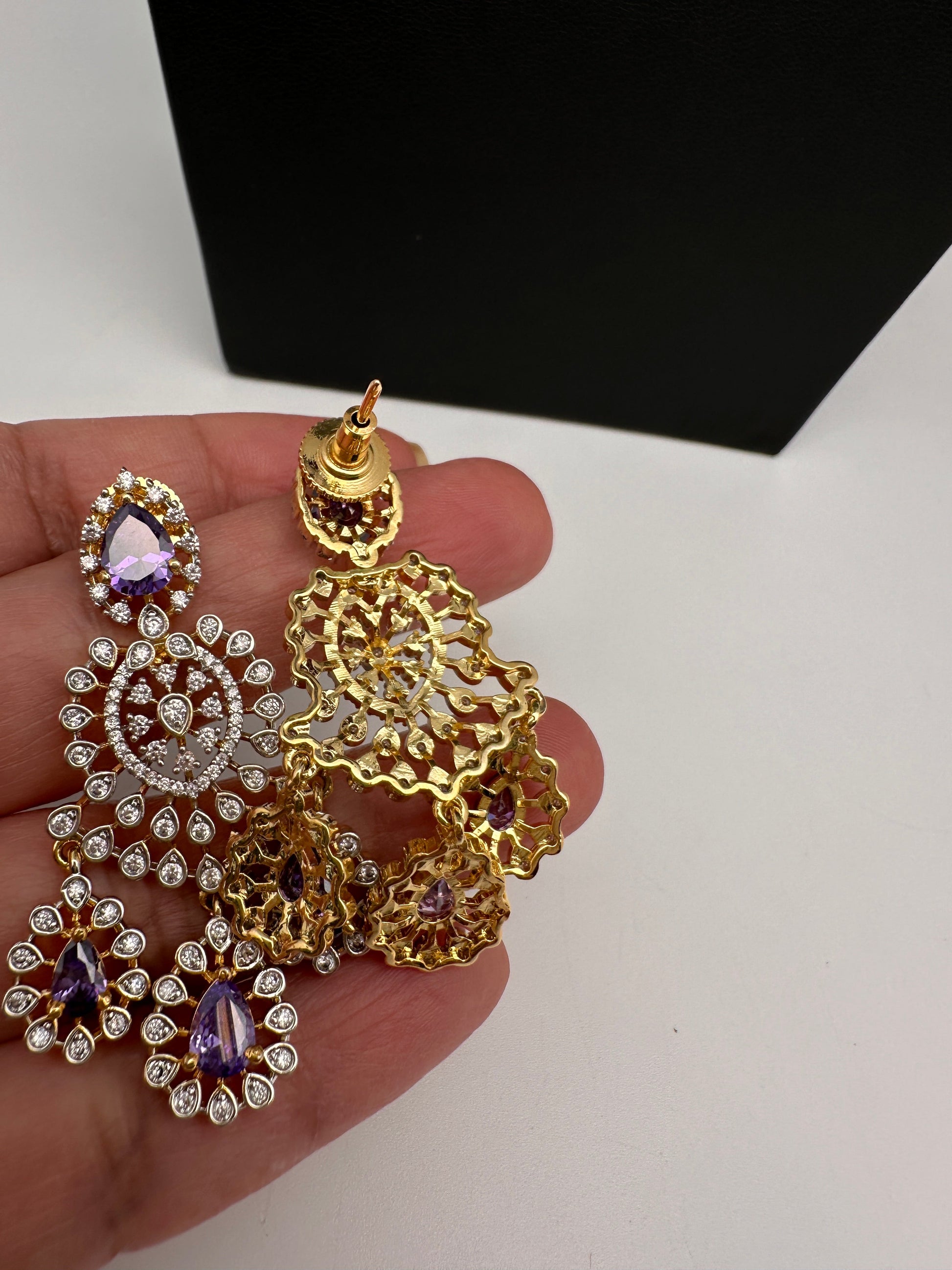 AD Color Short Necklace - Purple