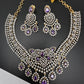 AD Color Short Necklace - Purple
