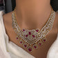 AD Color Short Necklace - Red