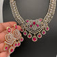 AD Color Short Necklace - Red