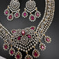 AD Color Short Necklace - Red
