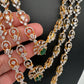 Multi Layer Teen Lada Long Color Stone AD Doublet Necklace - Green