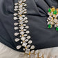 AD  Color Stone Diamond Finish Necklace - Green