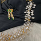 AD  Color Stone Diamond Finish Necklace - Green