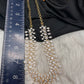 AD  Color Stone Diamond Finish Necklace - Green