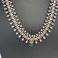 AD  Color Stone Diamond Finish Necklace - Green