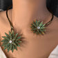 AD  Nano Setting Hasli Necklace - Green