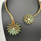 AD  Nano Setting Hasli Necklace - Green