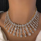 Marquise Cubic Zirconia Neckline Short Necklace