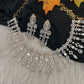 Marquise Cubic Zirconia Neckline Short Necklace