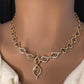 AD Dainty Neckline Short Necklace