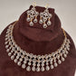 Cubic Zirconia Neckline Short Necklace