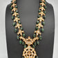 Polki 6 Carat Gold Plated CZ Green Emerald Beads Necklace