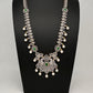 AD Peacock Color Stone Long Necklace - Green