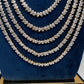 AD Chain Ruby Multi Layer Long  Necklace - 