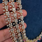 AD Ruby Multi Layer Long  Necklace - 