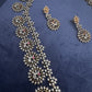 AD Bottu Mala Peacock Diamond Finish Long  Necklace - 