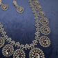 AD Bottu Mala Peacock Diamond Finish Long  Necklace - 