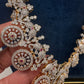 AD Bottu Mala Diamond Finish Long  Necklace - 