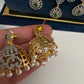 AD Multi Layer  Diamond Finish Long  Necklace - 
