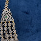 AD Multi Layer  Diamond Finish Long  Necklace - 