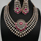 Diamond Finish Neckline Statement Short Necklace - AD000797