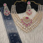 Diamond Finish Neckline Statement Short Necklace - AD000797