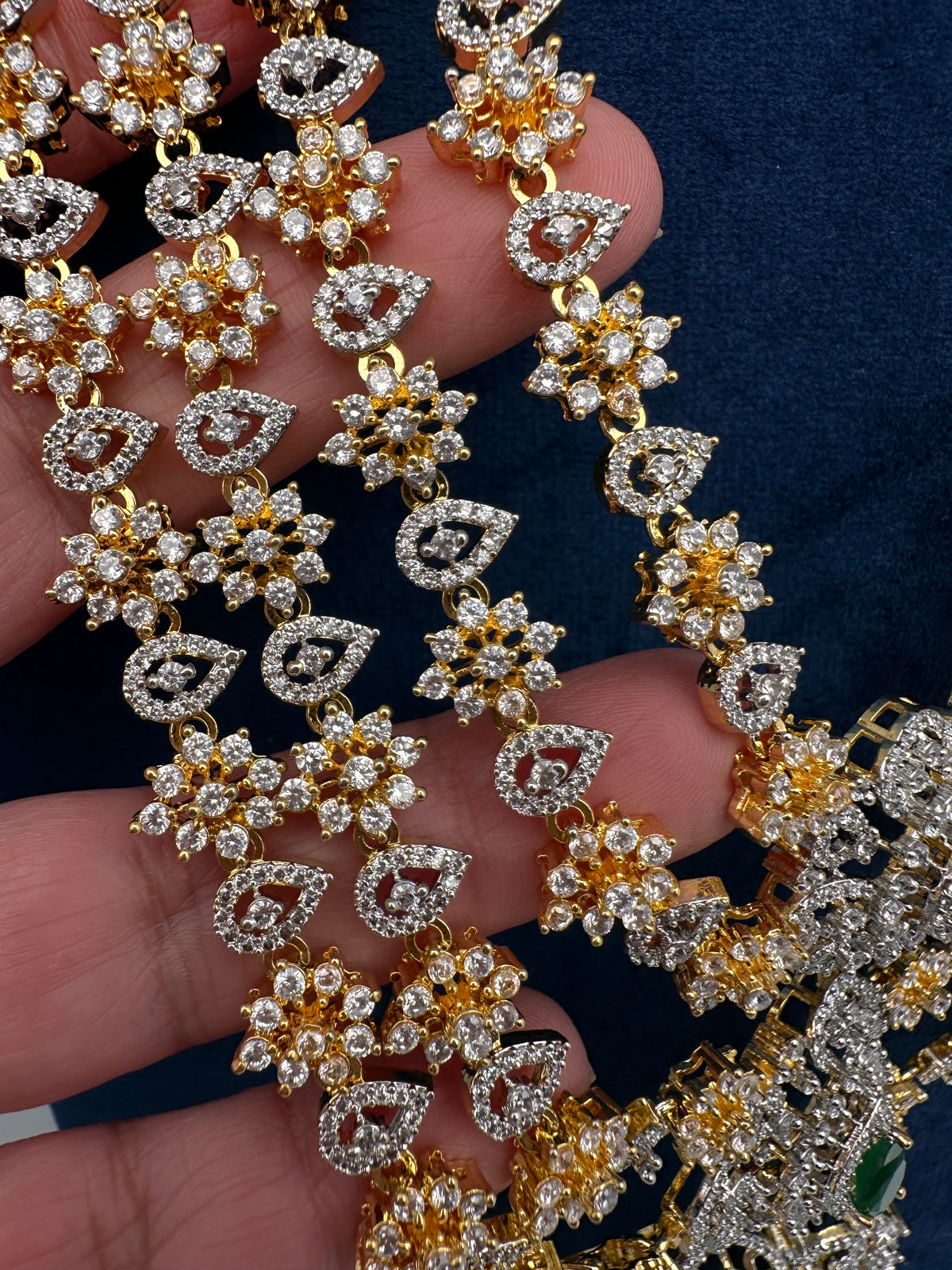Diamond Finish Multi Layer Long Necklace - product photo 8