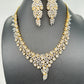 AD Clear Stones Short Necklace - 