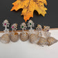 Diamond Color Stone Jhumka Earings - Green
