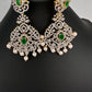 AD  Color Stone Statement Earrings - Green