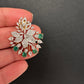 AD  Emerald Green Stud Earrings - 