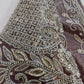 Purple Mauve Maggam work blouse