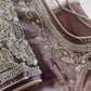 Purple Mauve Maggam work blouse