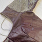 Purple Mauve Maggam work blouse
