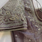 Purple Mauve Maggam work blouse
