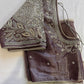 Purple Mauve Maggam work blouse
