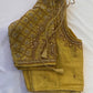 Golden Maggam work blouse