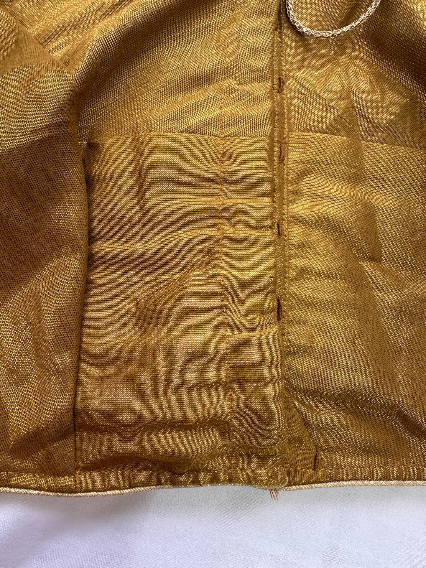 Golden Maggam work blouse