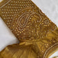 Golden Maggam work blouse