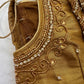 Golden Maggam work blouse