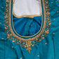 Teal Blue Maggam work blouse