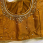 Brown Maggam work blouse