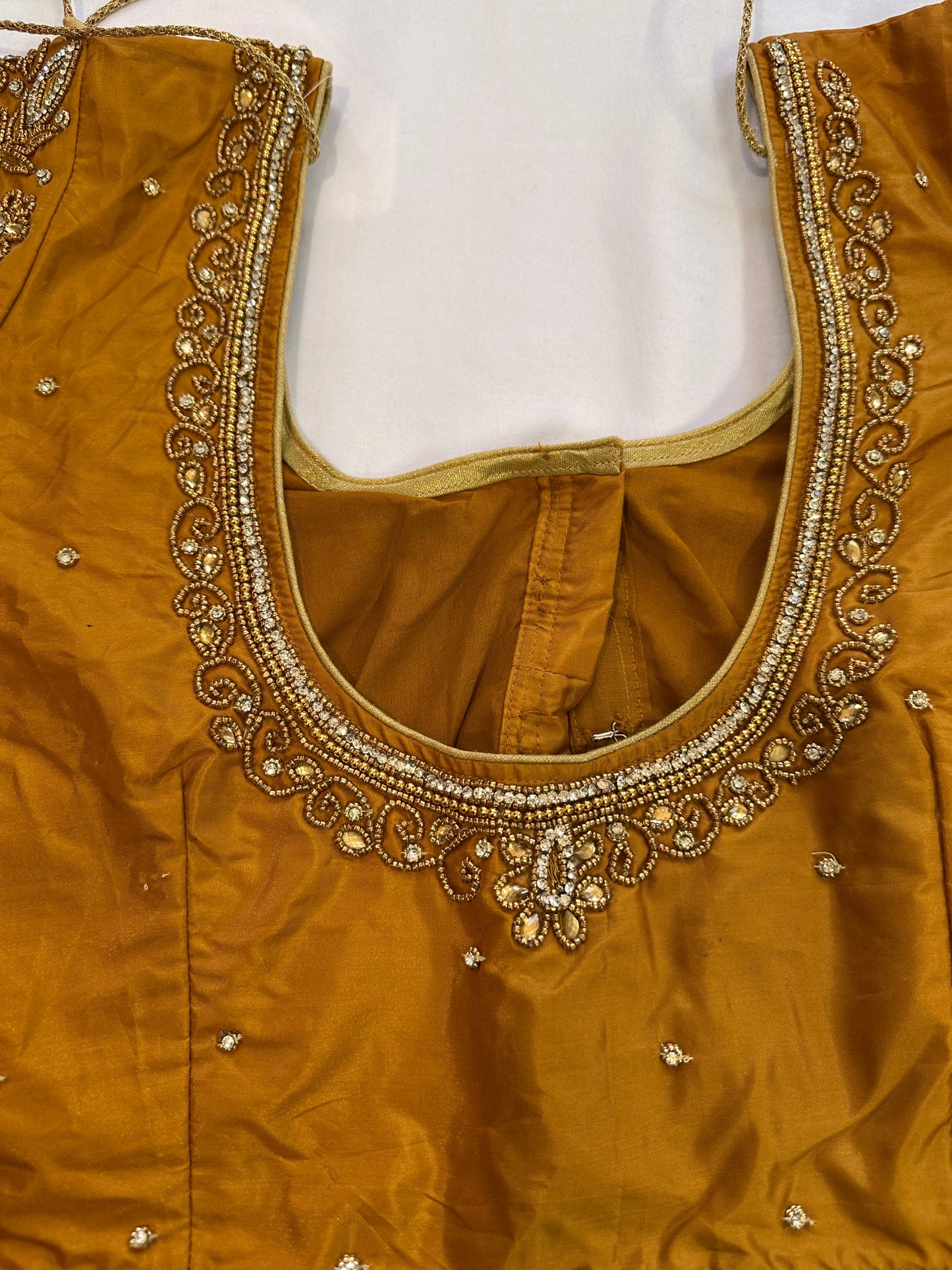 Brown Maggam work blouse