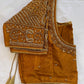 Brown Maggam work blouse