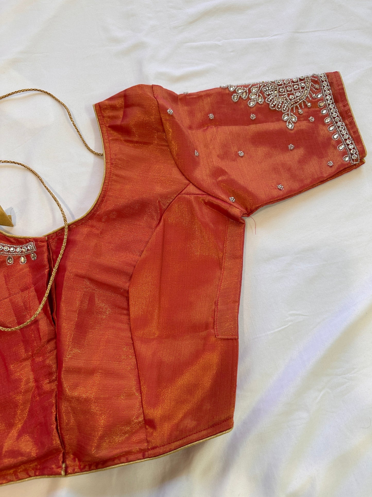 Pink Maggam work blouse