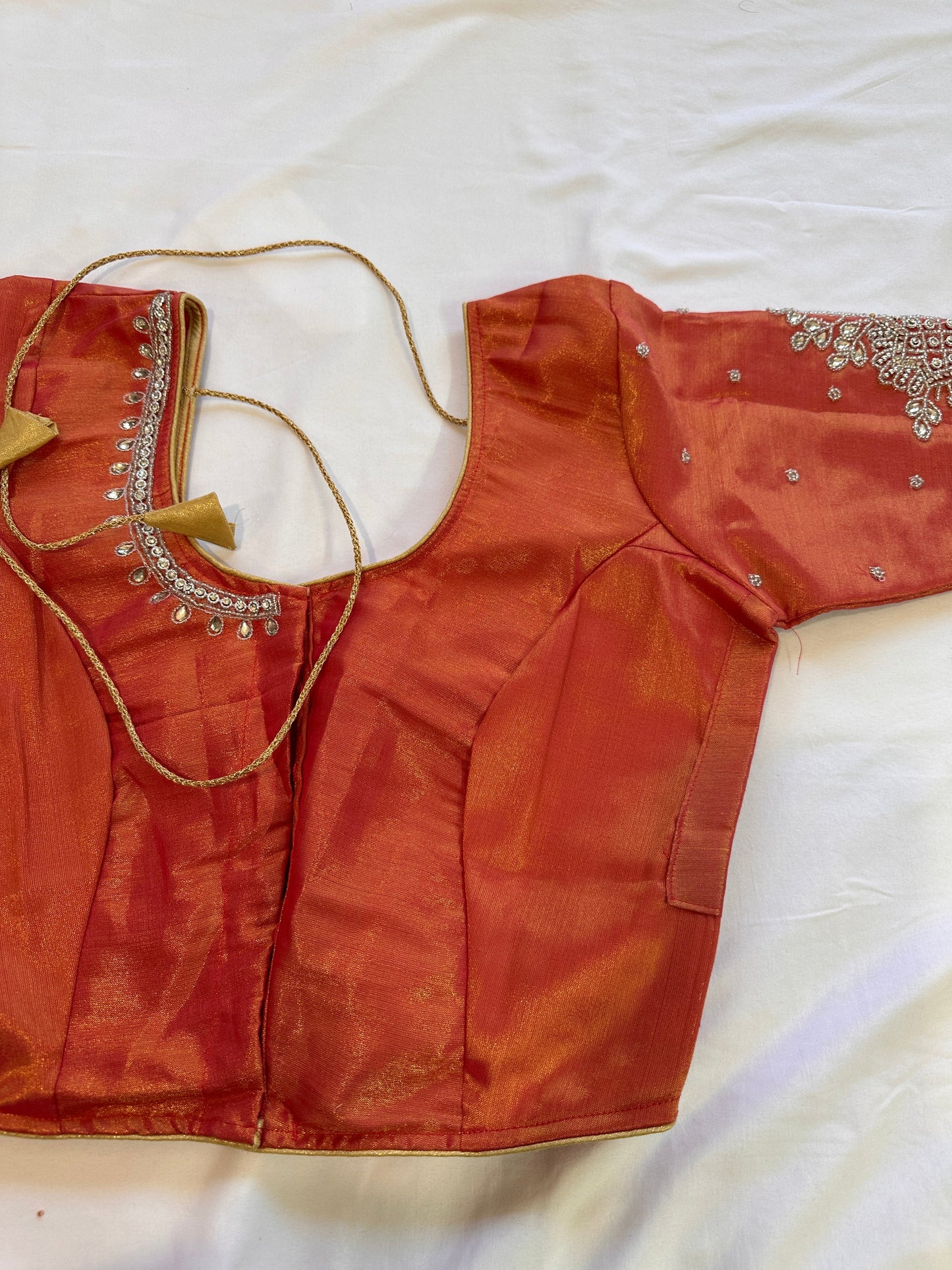 Pink Maggam work blouse