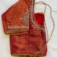Pink Maggam work blouse