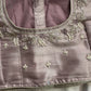 Lavender Aari work blouse