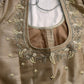 Brownish Golden Maggam Pearl work blouse